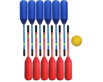 Knotsbal Set Blauw/Rood