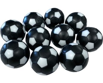 Tafelvoetbal Balletjes Zwart / Wit 10st.